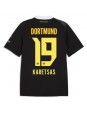 Moški Nogometna dresi replika Borussia Dortmund Konstantinos Karetsas #19 Gostujoči 2026-27 Kratek rokav Moški Nogometna dresi replika Borussia Dortmund Konstantinos Karetsas #19 Gostujoči 2026-27 Kratek rokav
